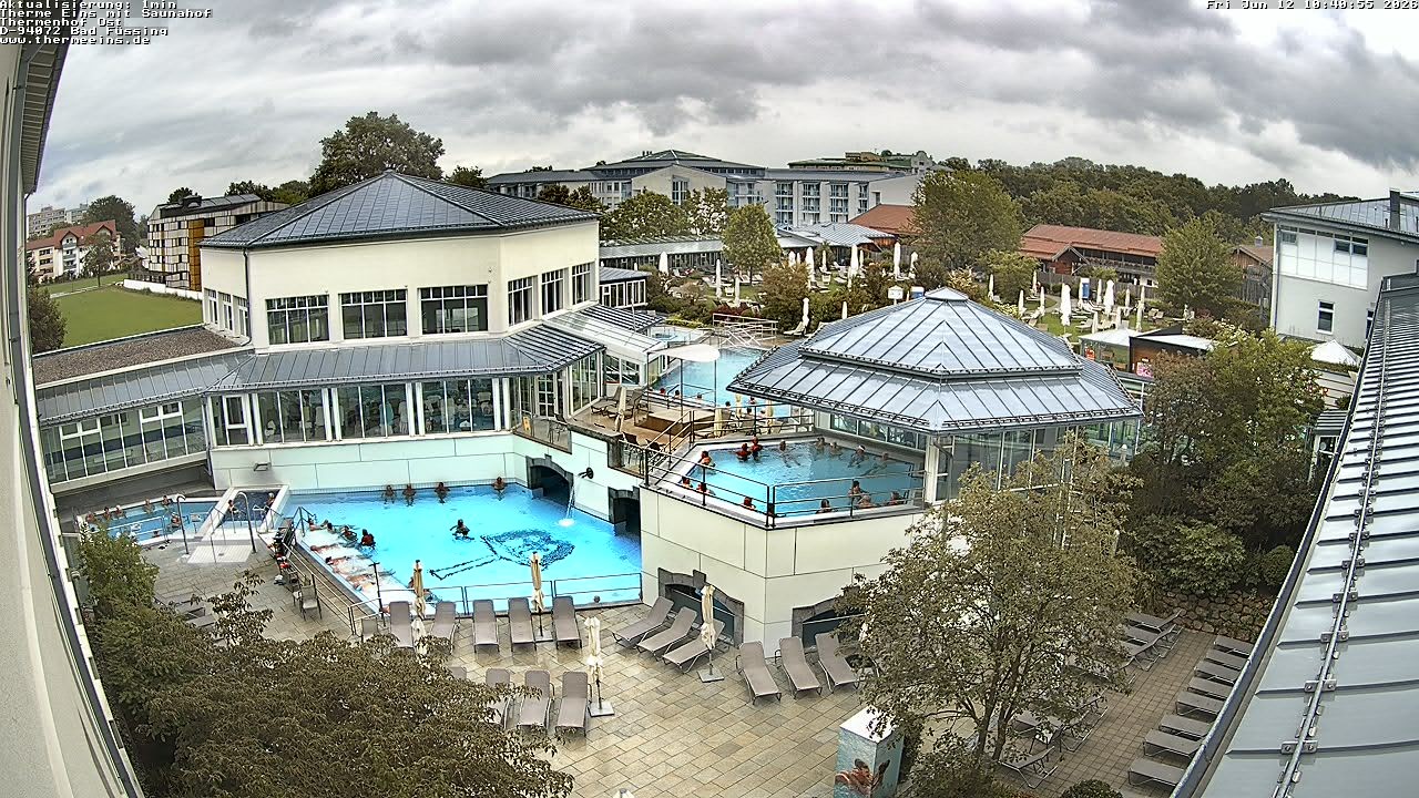 Archiv Foto Webcam Bad Füssing: Therme Eins - Thermenhof Ost