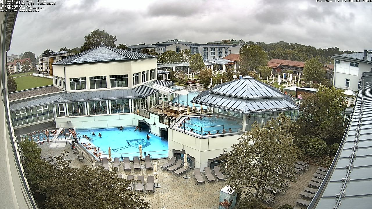 Archiv Foto Webcam Bad Füssing: Therme Eins - Thermenhof Ost