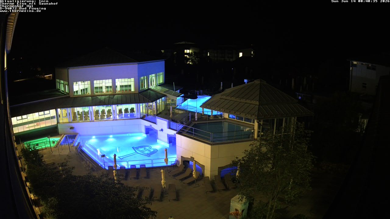 Archiv Foto Webcam Bad Füssing: Therme Eins - Thermenhof Ost