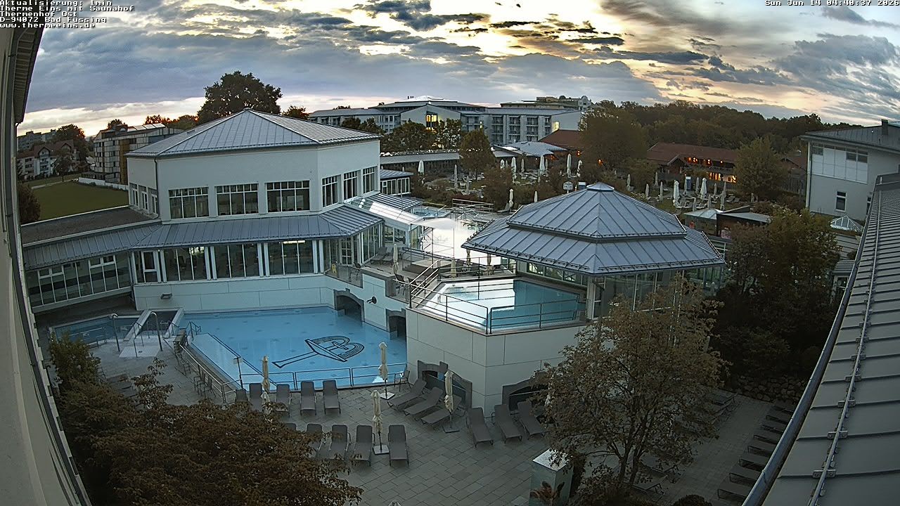 Archiv Foto Webcam Bad Füssing: Therme Eins - Thermenhof Ost