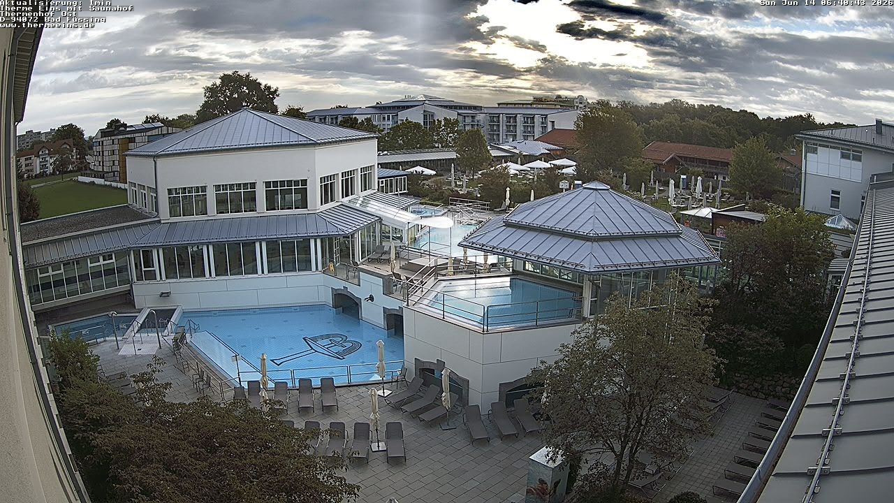 Archiv Foto Webcam Bad Füssing: Therme Eins - Thermenhof Ost