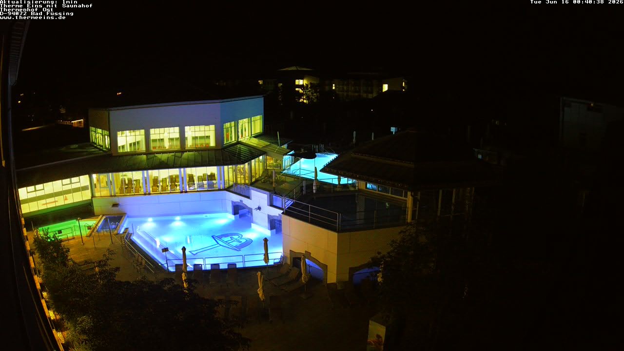 Archiv Foto Webcam Bad Füssing: Therme Eins - Thermenhof Ost