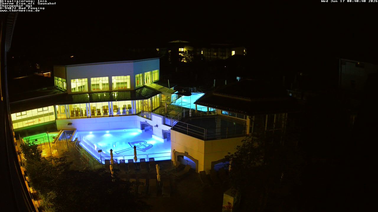 Archiv Foto Webcam Bad Füssing: Therme Eins - Thermenhof Ost