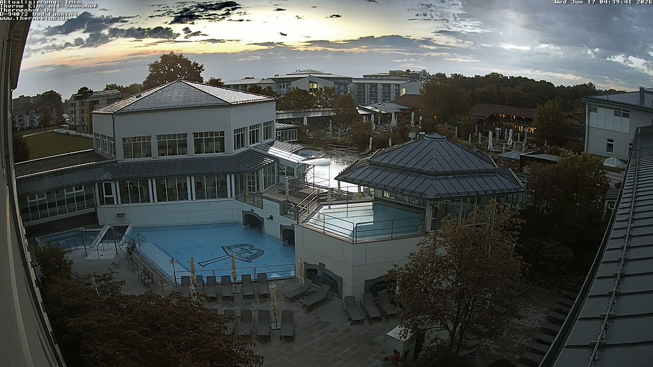 Archiv Foto Webcam Bad Füssing: Therme Eins - Thermenhof Ost