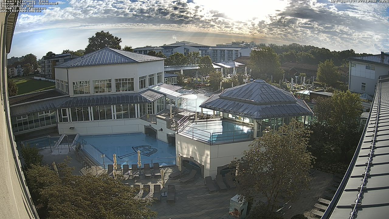Archiv Foto Webcam Bad Füssing: Therme Eins - Thermenhof Ost