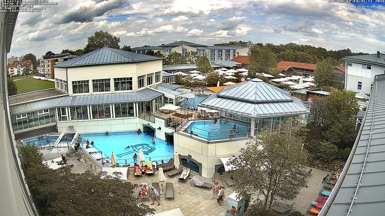 Archiv Foto Webcam Bad Füssing: Therme Eins - Thermenhof Ost