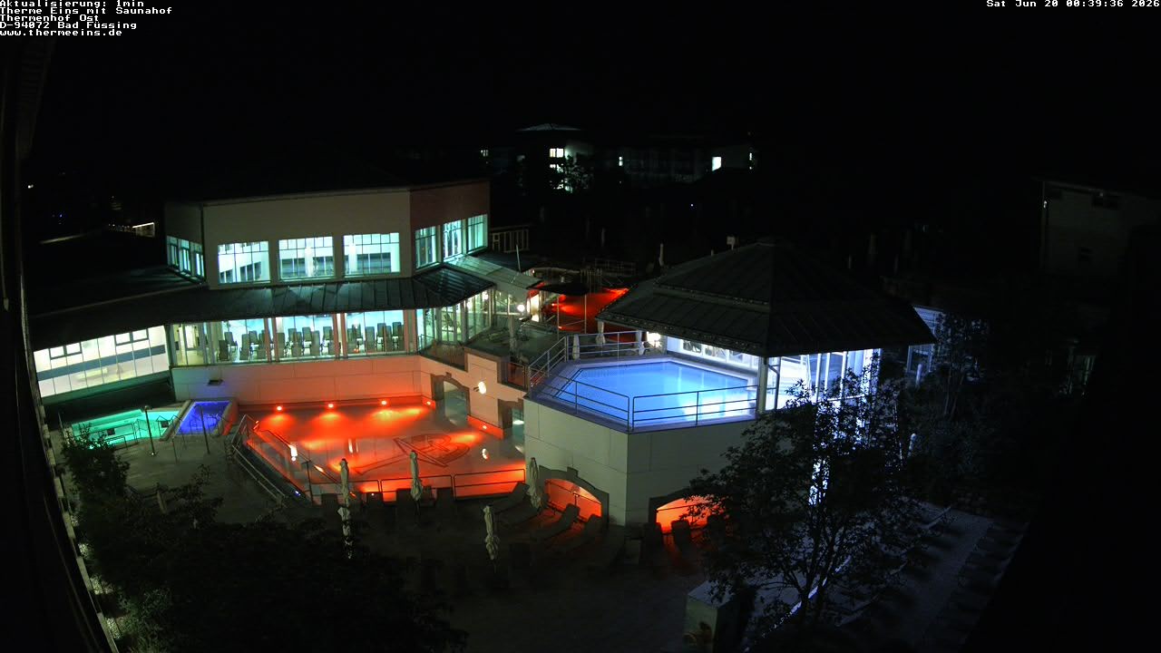 Archiv Foto Webcam Bad Füssing: Therme Eins - Thermenhof Ost
