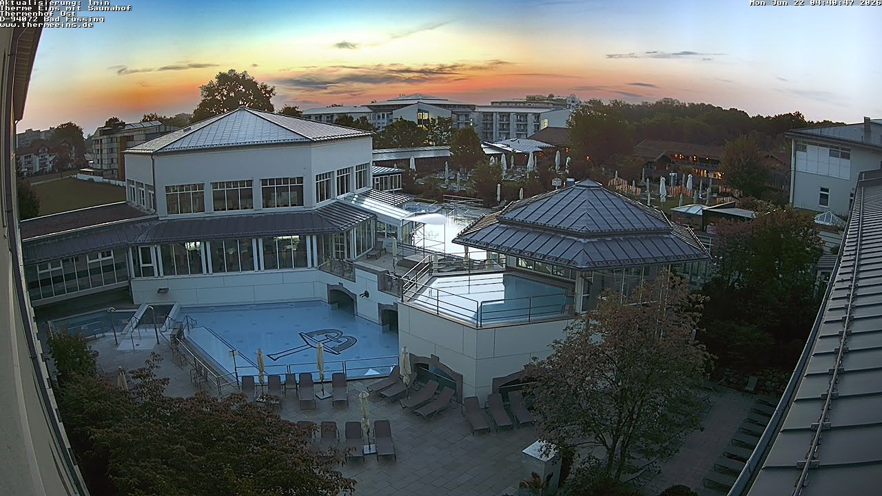 Archiv Foto Webcam Bad Füssing: Therme Eins - Thermenhof Ost