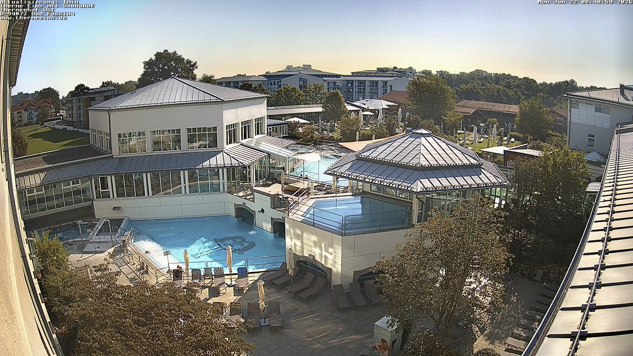 Archiv Foto Webcam Bad Füssing: Therme Eins - Thermenhof Ost