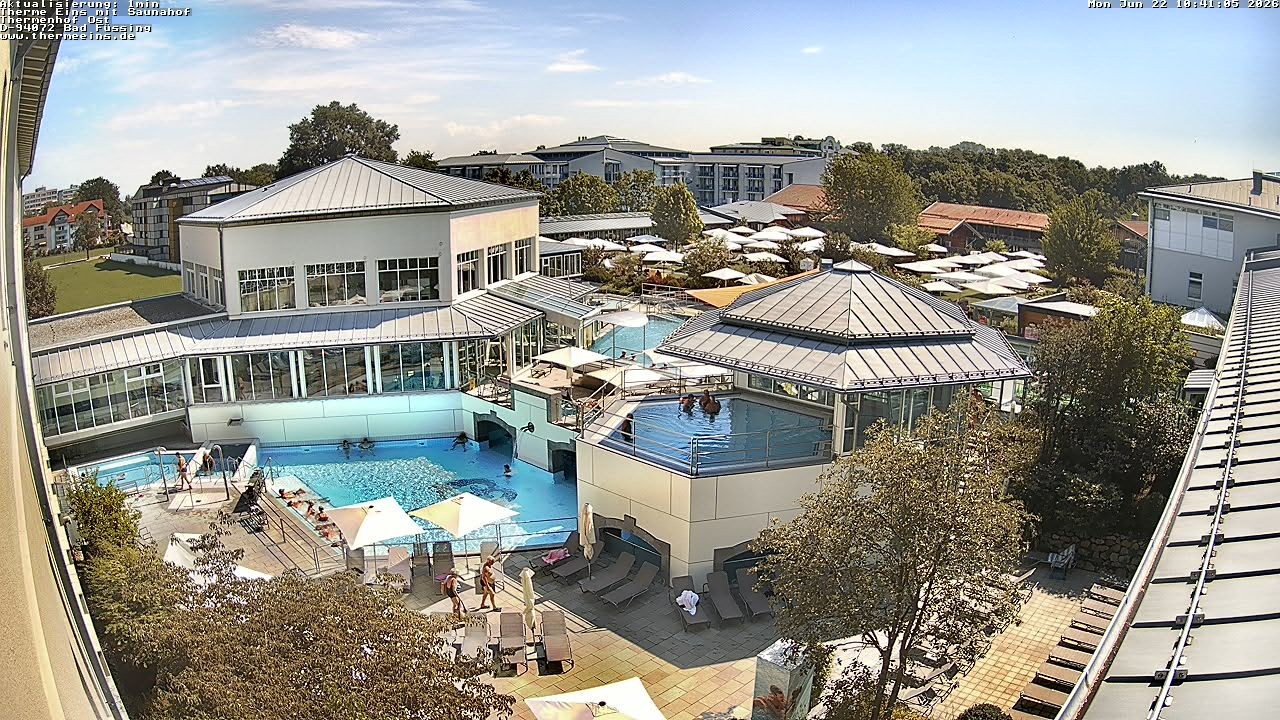 Archiv Foto Webcam Bad Füssing: Therme Eins - Thermenhof Ost