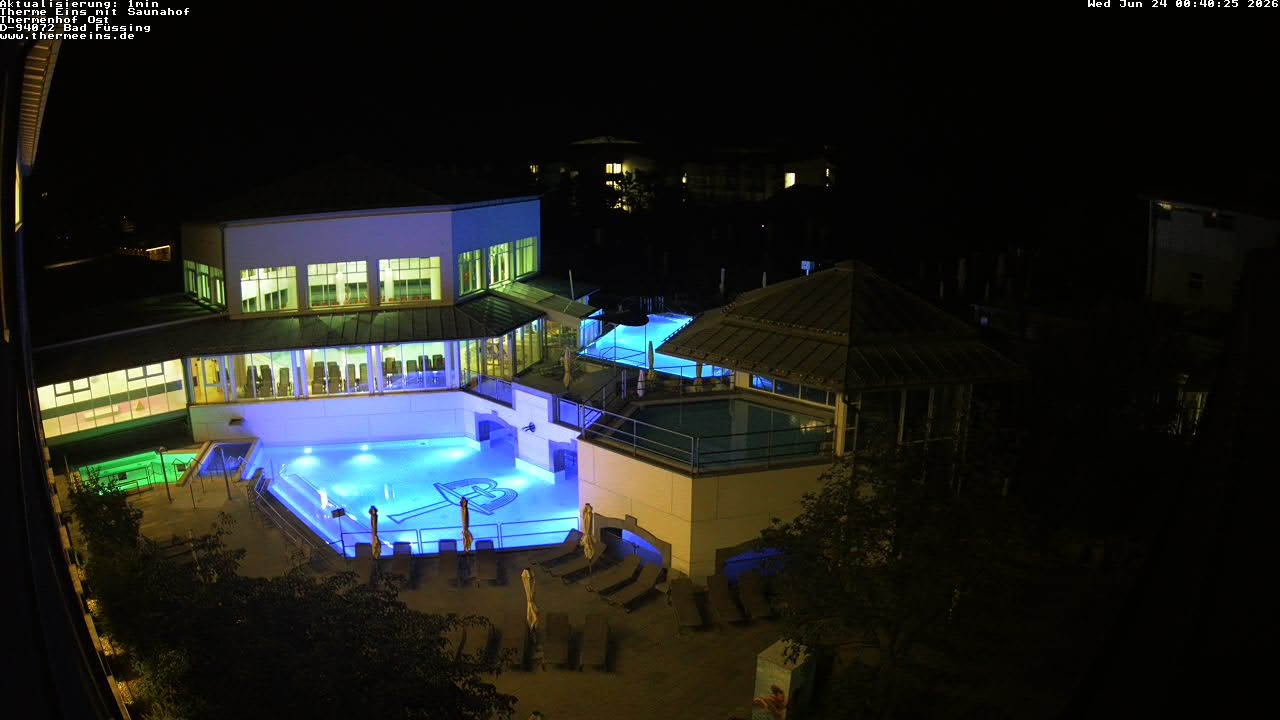 Archiv Foto Webcam Bad Füssing: Therme Eins - Thermenhof Ost