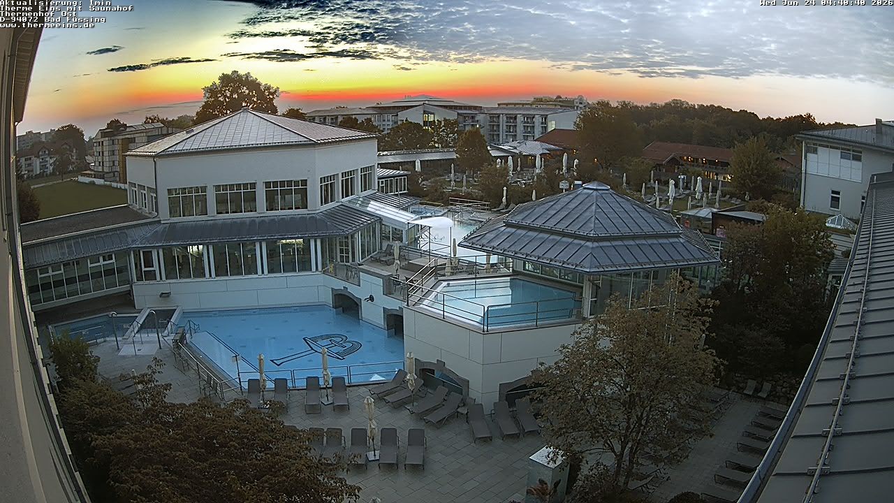 Archiv Foto Webcam Bad Füssing: Therme Eins - Thermenhof Ost