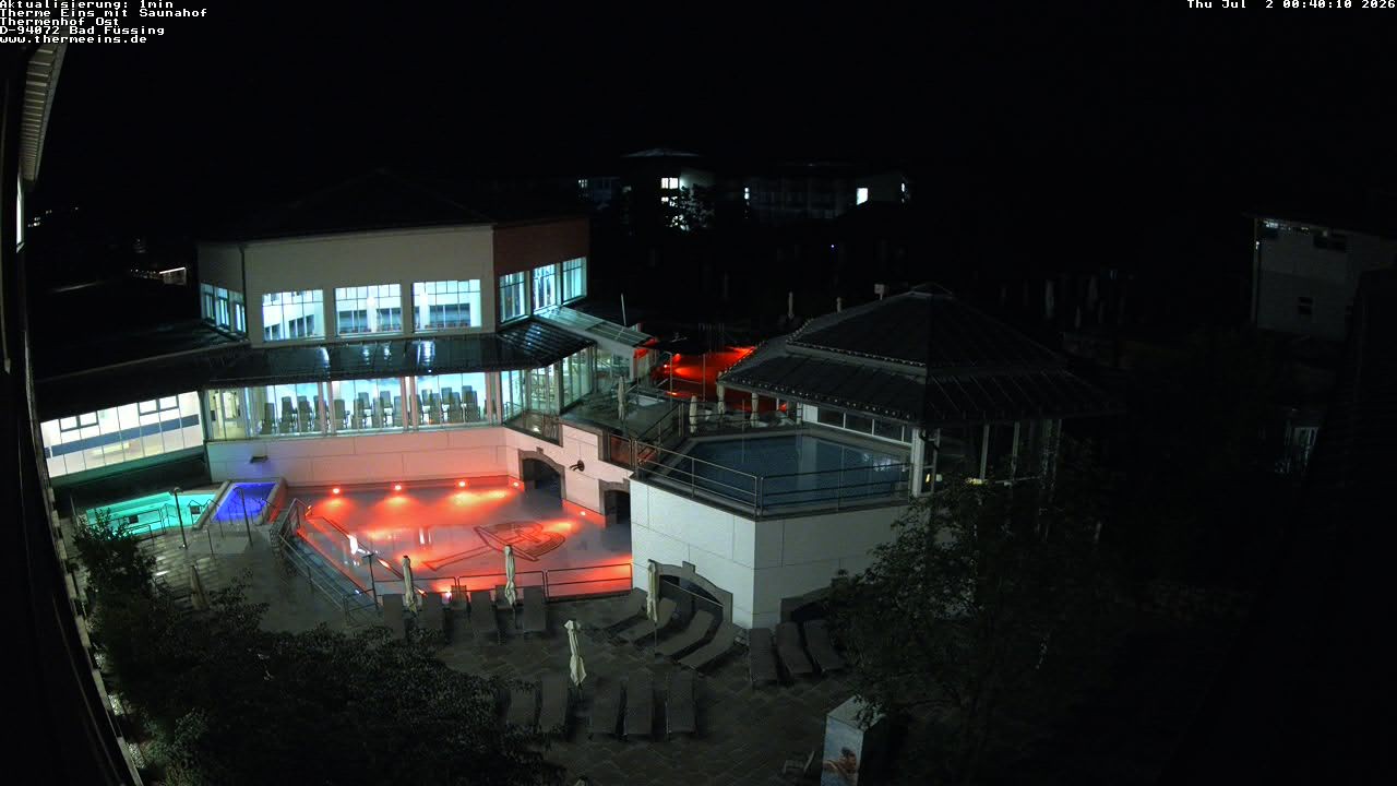 Archiv Foto Webcam Bad Füssing: Therme Eins - Thermenhof Ost