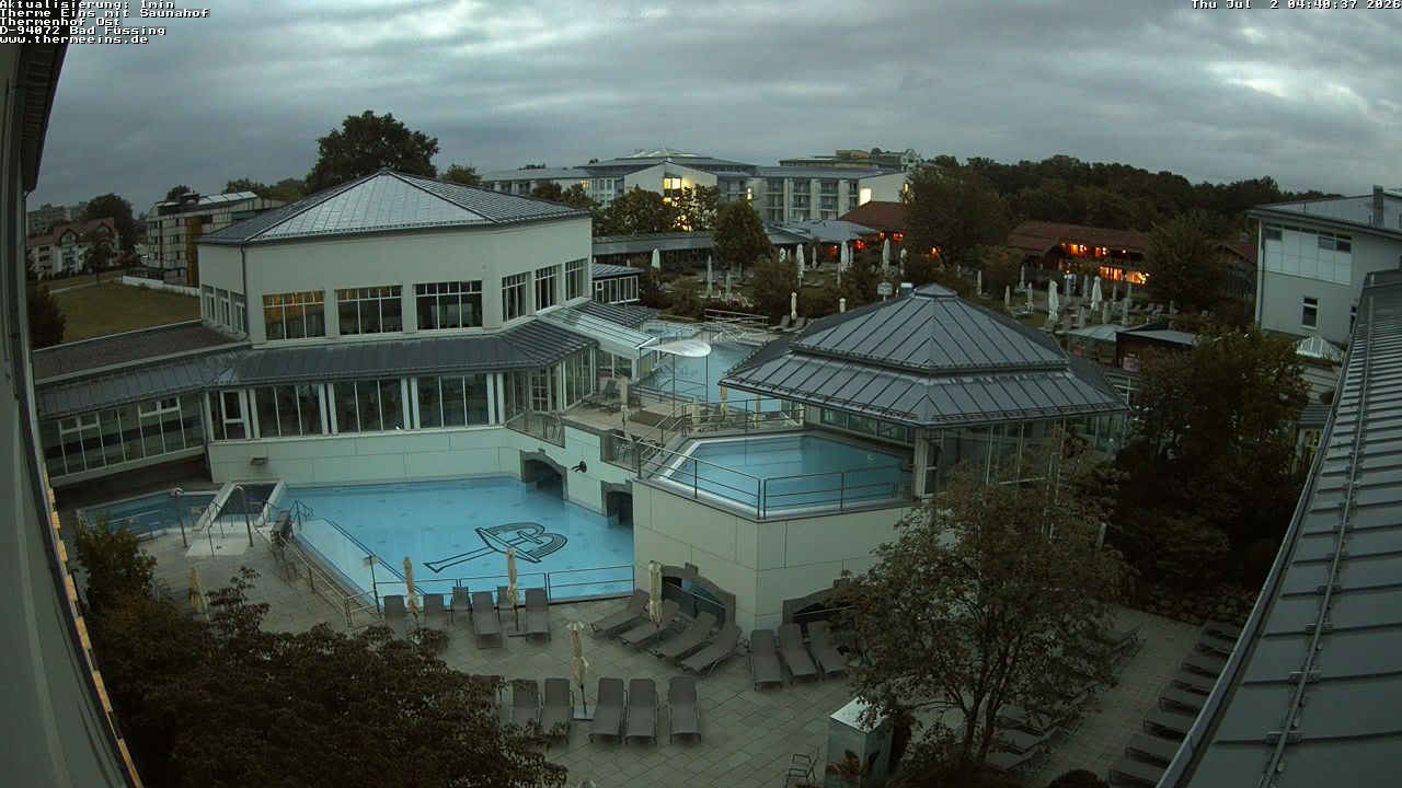 Archiv Foto Webcam Bad Füssing: Therme Eins - Thermenhof Ost