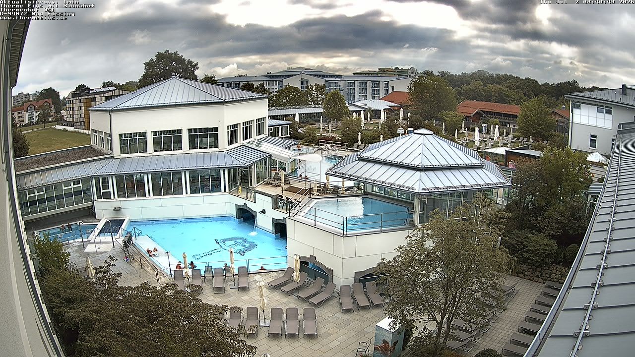 Archiv Foto Webcam Bad Füssing: Therme Eins - Thermenhof Ost
