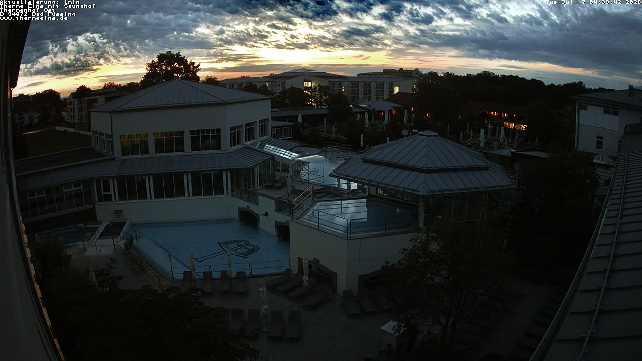 Archiv Foto Webcam Bad Füssing: Therme Eins - Thermenhof Ost