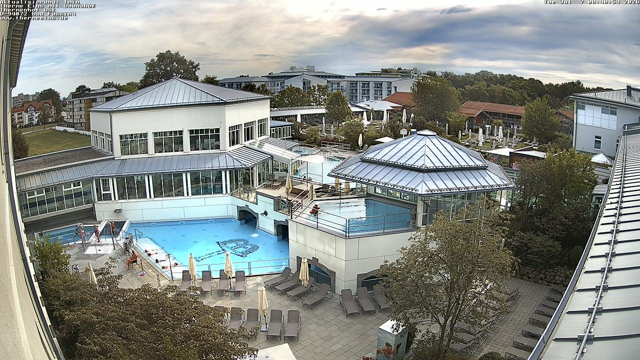 Archiv Foto Webcam Bad Füssing: Therme Eins - Thermenhof Ost