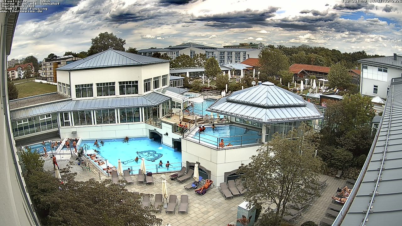 Archiv Foto Webcam Bad Füssing: Therme Eins - Thermenhof Ost