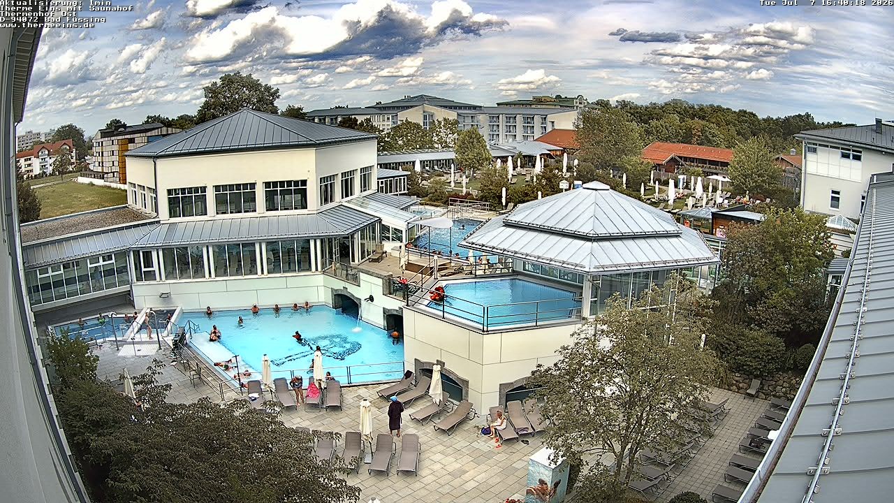 Archiv Foto Webcam Bad Füssing: Therme Eins - Thermenhof Ost