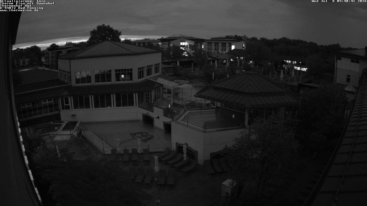 Archiv Foto Webcam Bad Füssing: Therme Eins - Thermenhof Ost