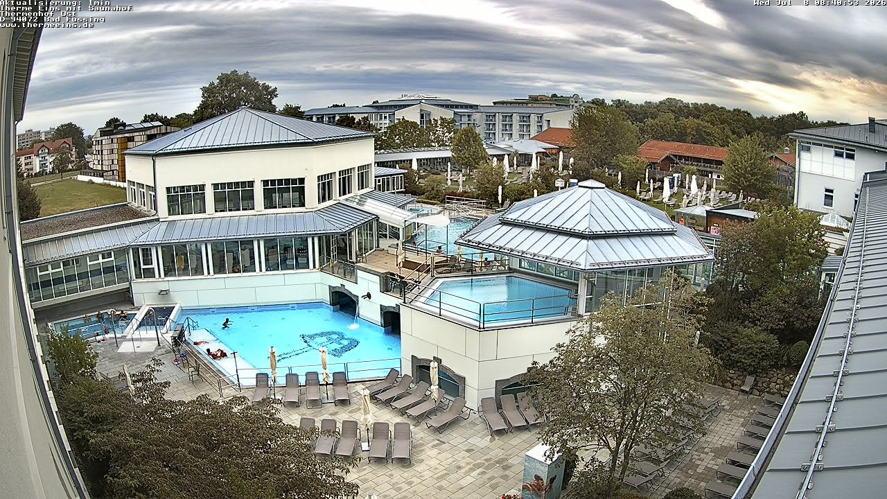 Archiv Foto Webcam Bad Füssing: Therme Eins - Thermenhof Ost