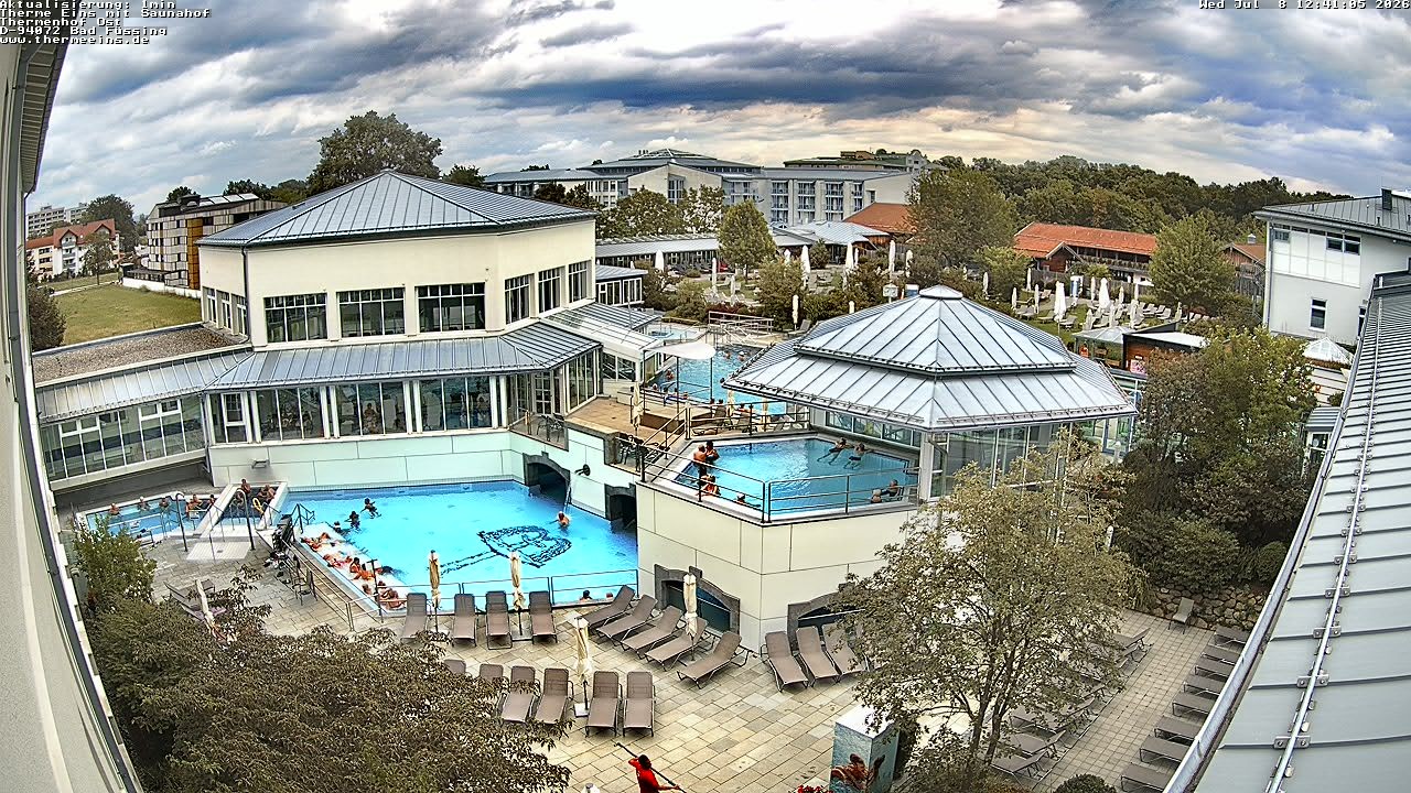 Archiv Foto Webcam Bad Füssing: Therme Eins - Thermenhof Ost