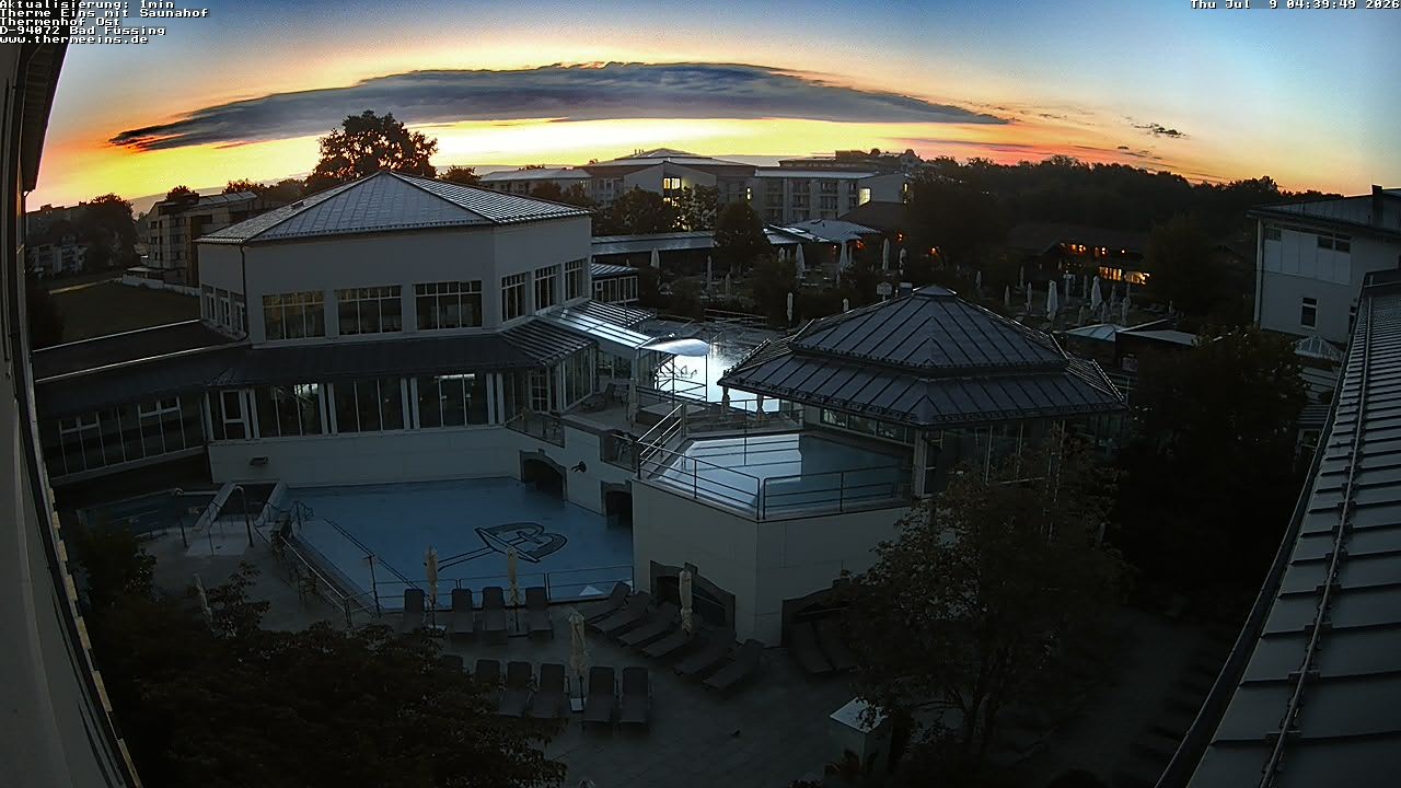 Archiv Foto Webcam Bad Füssing: Therme Eins - Thermenhof Ost