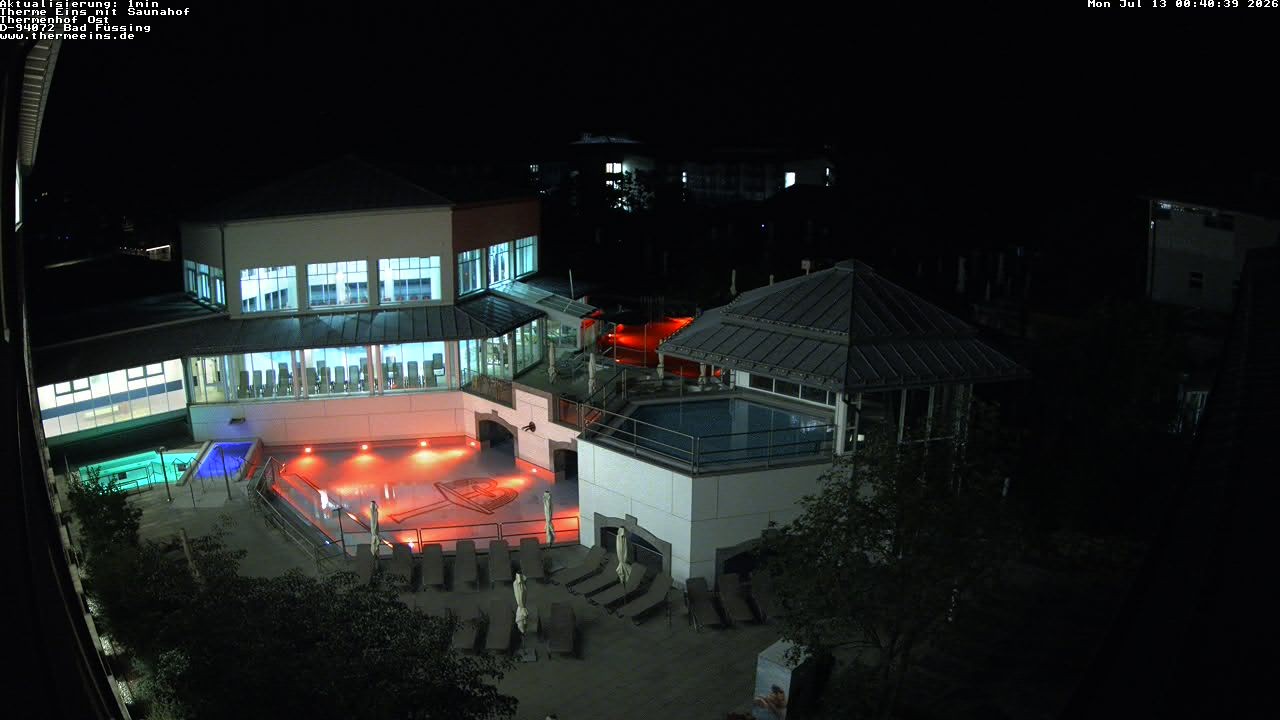 Archiv Foto Webcam Bad Füssing: Therme Eins - Thermenhof Ost