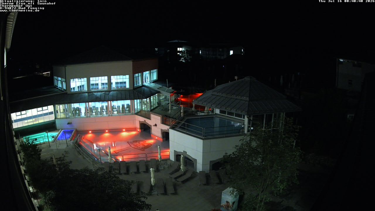 Archiv Foto Webcam Bad Füssing: Therme Eins - Thermenhof Ost
