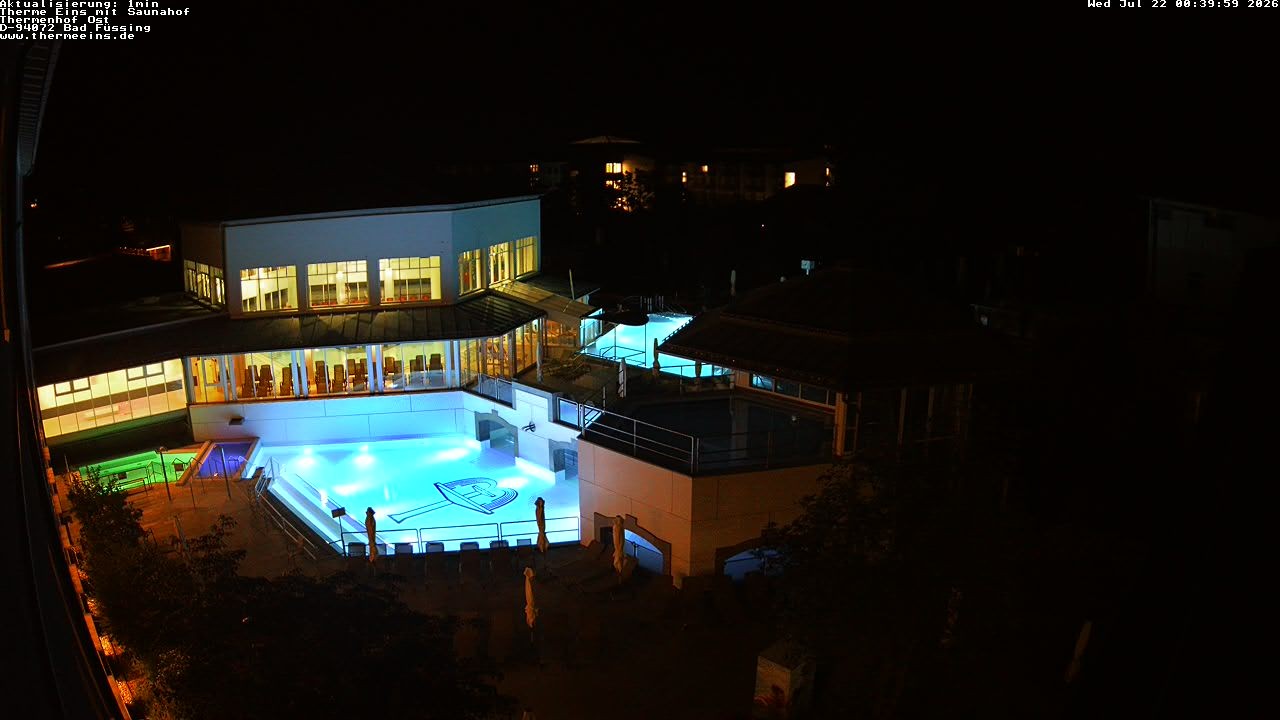 Archiv Foto Webcam Bad Füssing: Therme Eins - Thermenhof Ost