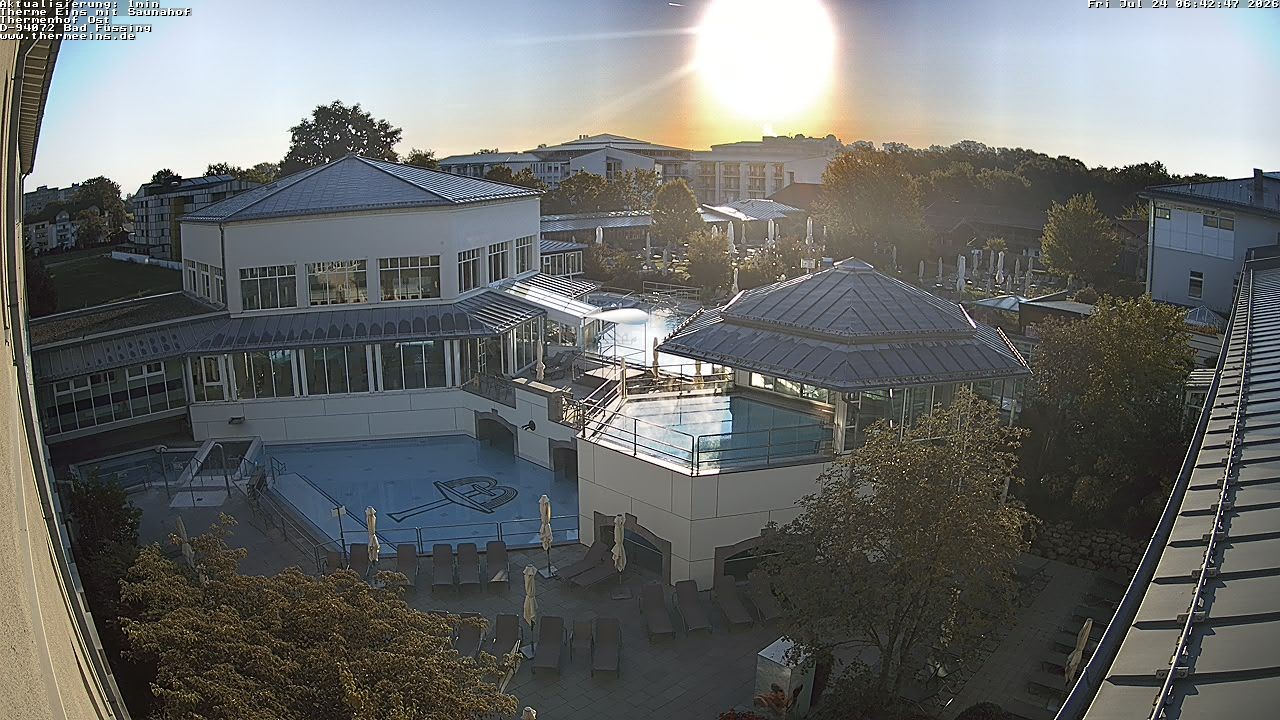 Archiv Foto Webcam Bad Füssing: Therme Eins - Thermenhof Ost