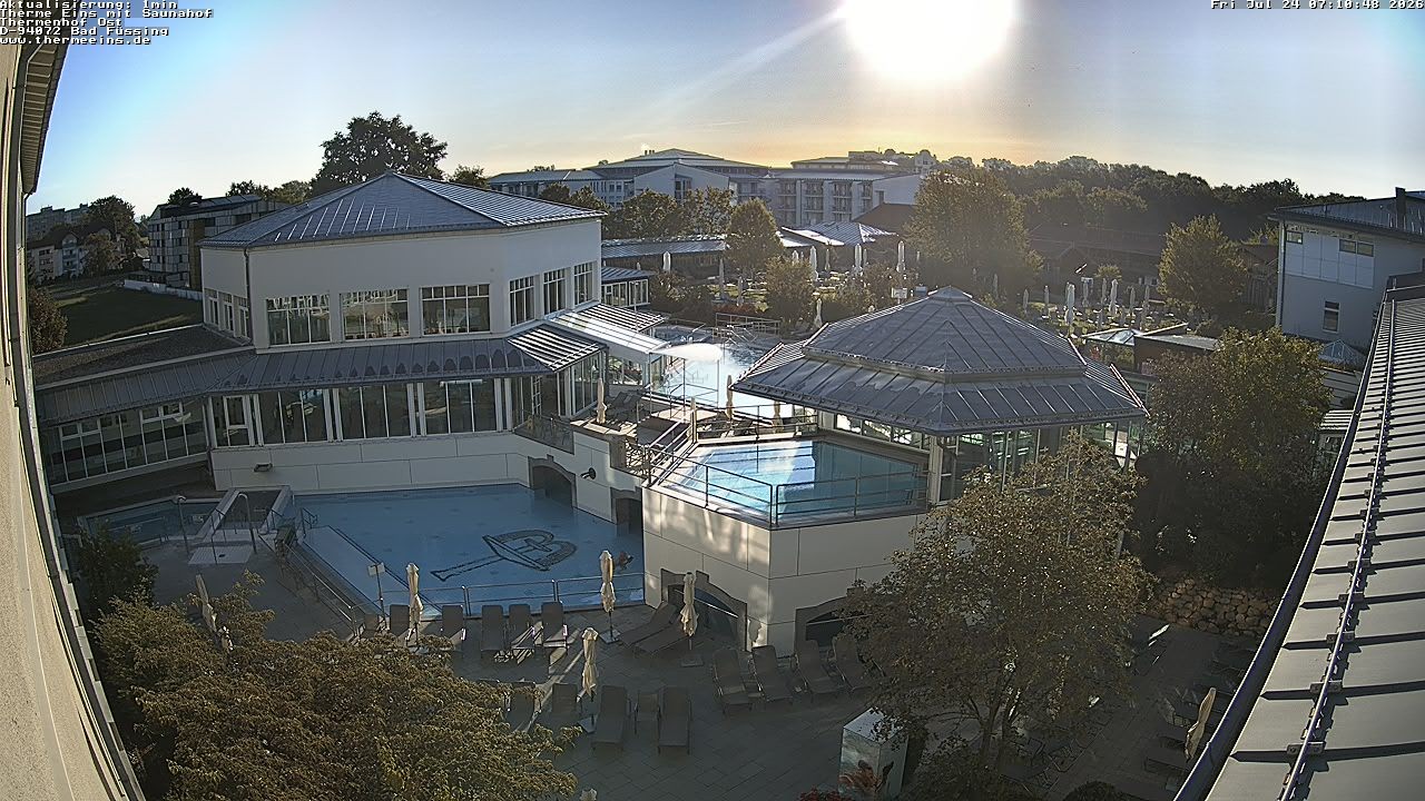 Archiv Foto Webcam Bad Füssing: Therme Eins - Thermenhof Ost