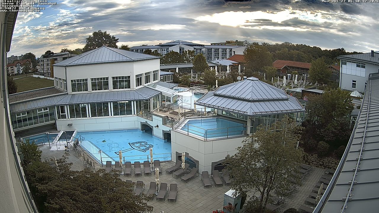 Archiv Foto Webcam Bad Füssing: Therme Eins - Thermenhof Ost