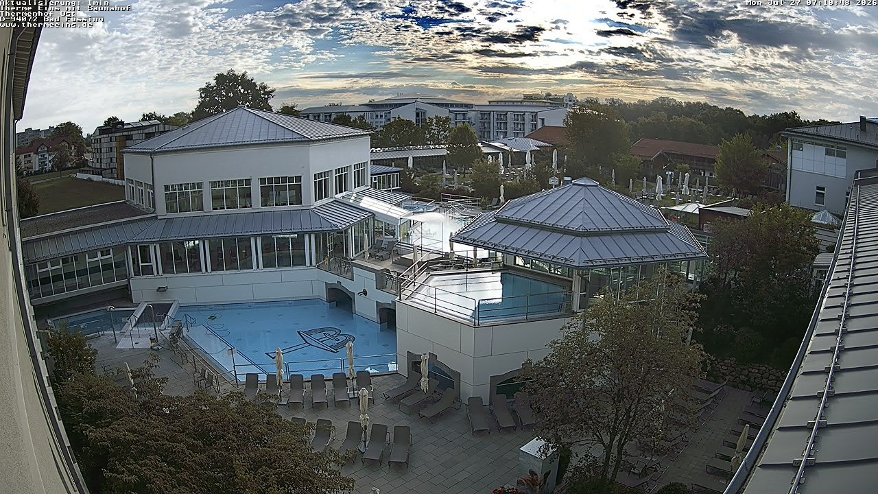 Archiv Foto Webcam Bad Füssing: Therme Eins - Thermenhof Ost