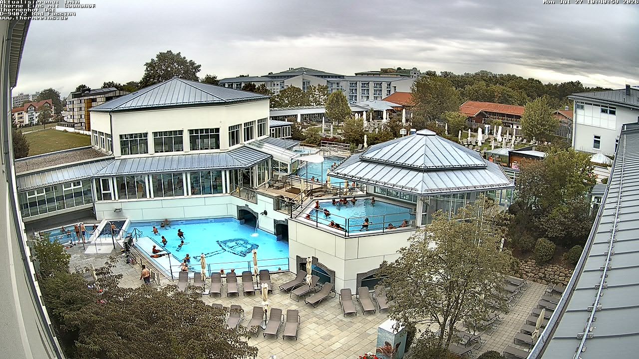Archiv Foto Webcam Bad Füssing: Therme Eins - Thermenhof Ost