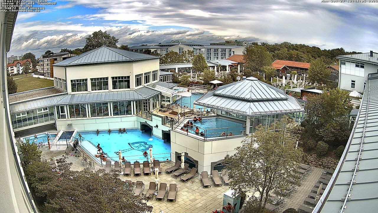 Archiv Foto Webcam Bad Füssing: Therme Eins - Thermenhof Ost
