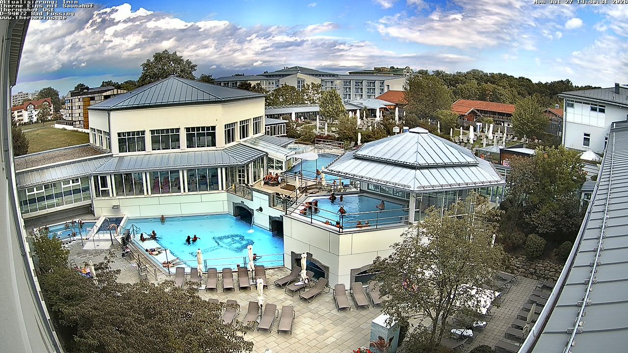 Archiv Foto Webcam Bad Füssing: Therme Eins - Thermenhof Ost