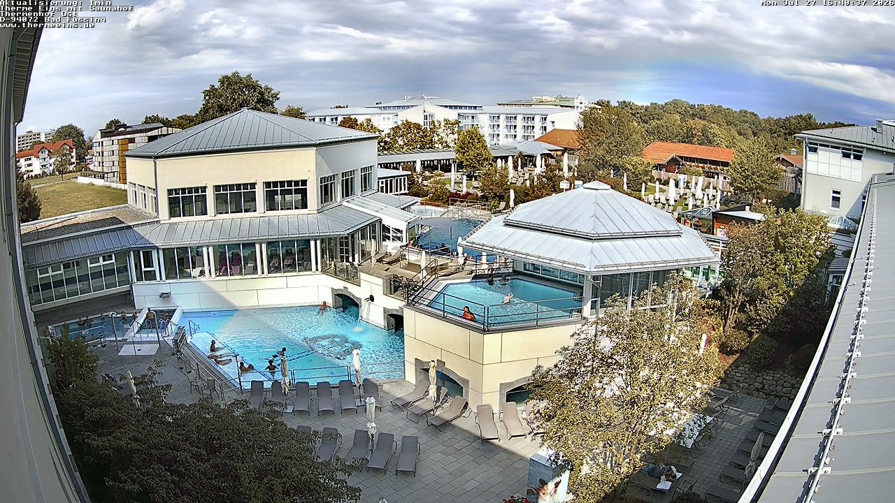 Archiv Foto Webcam Bad Füssing: Therme Eins - Thermenhof Ost