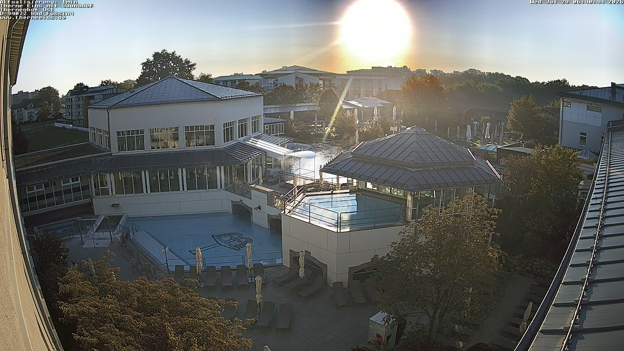 Archiv Foto Webcam Bad Füssing: Therme Eins - Thermenhof Ost