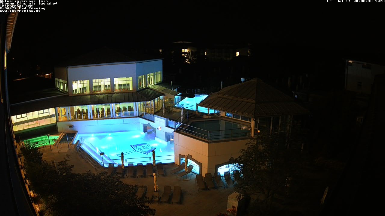 Archiv Foto Webcam Bad Füssing: Therme Eins - Thermenhof Ost