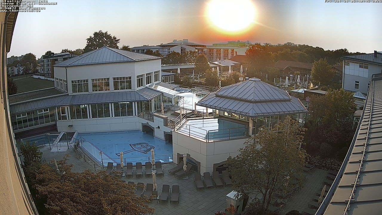 Archiv Foto Webcam Bad Füssing: Therme Eins - Thermenhof Ost