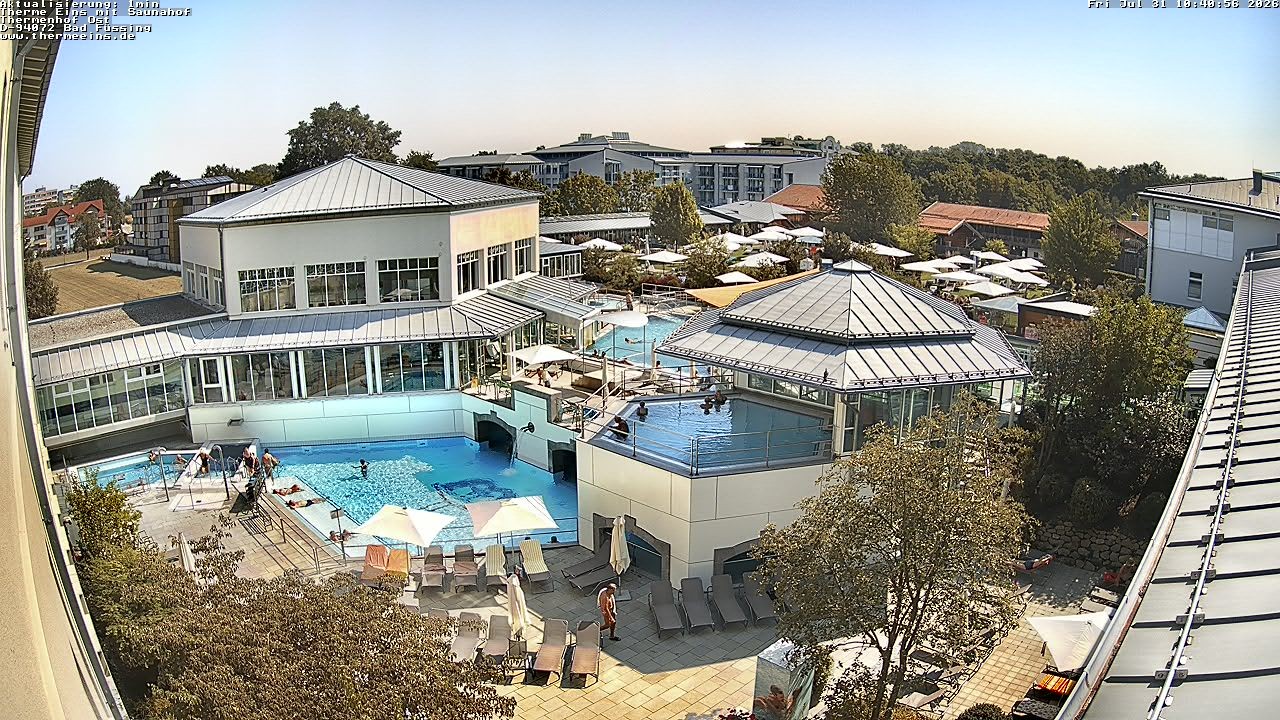 Archiv Foto Webcam Bad Füssing: Therme Eins - Thermenhof Ost