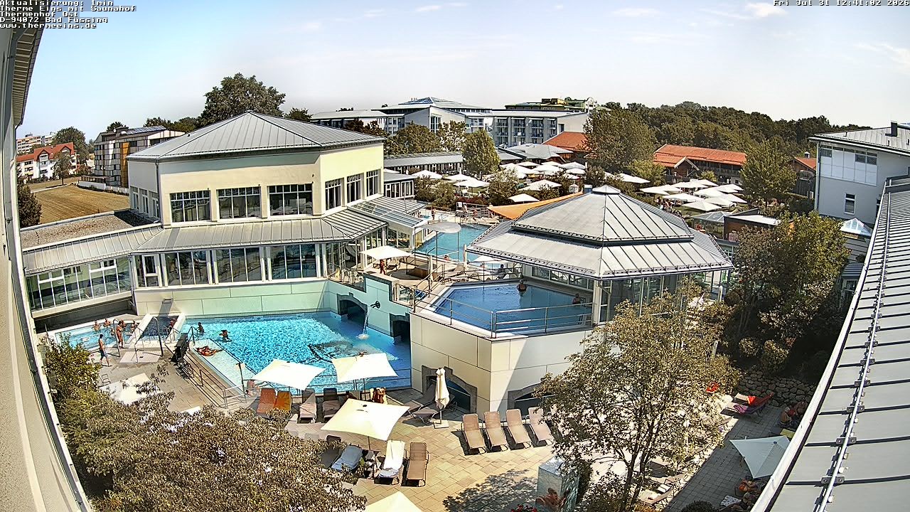 Archiv Foto Webcam Bad Füssing: Therme Eins - Thermenhof Ost