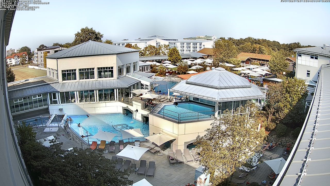 Archiv Foto Webcam Bad Füssing: Therme Eins - Thermenhof Ost