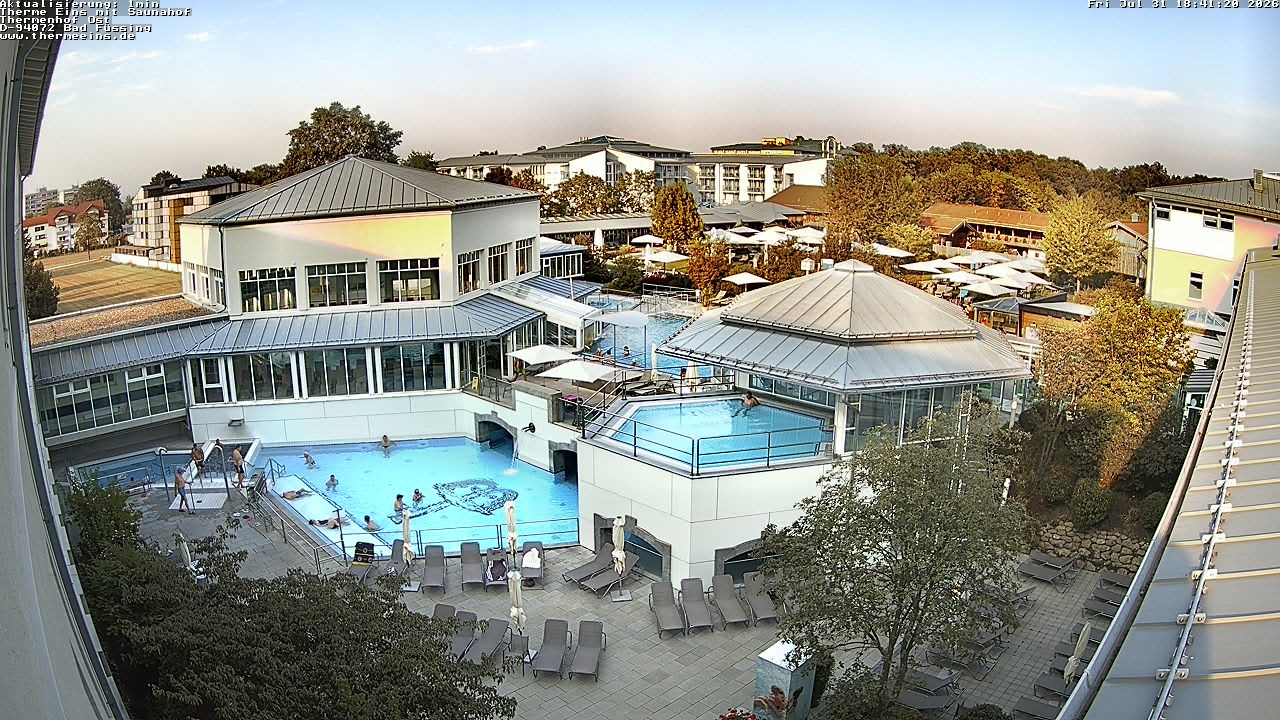Archiv Foto Webcam Bad Füssing: Therme Eins - Thermenhof Ost