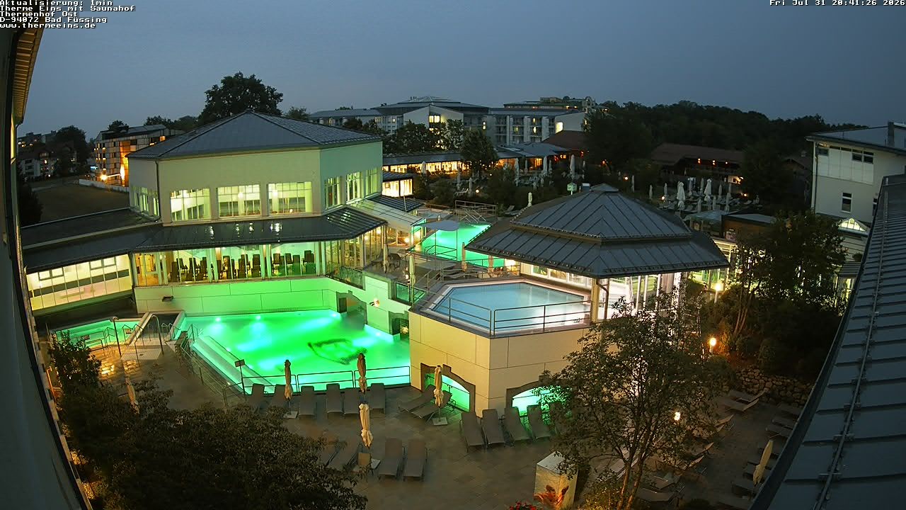 Archiv Foto Webcam Bad Füssing: Therme Eins - Thermenhof Ost