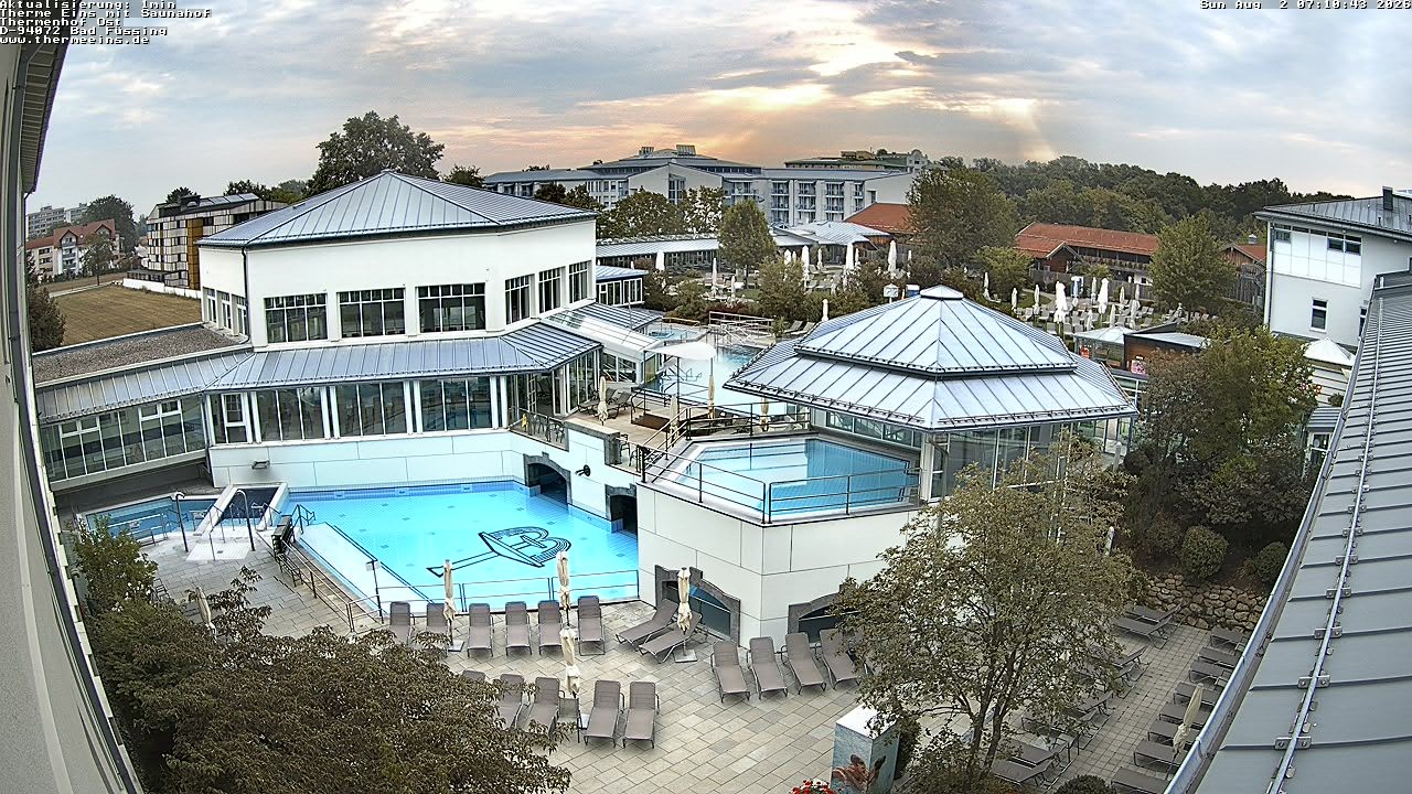 Archiv Foto Webcam Bad Füssing: Therme Eins - Thermenhof Ost
