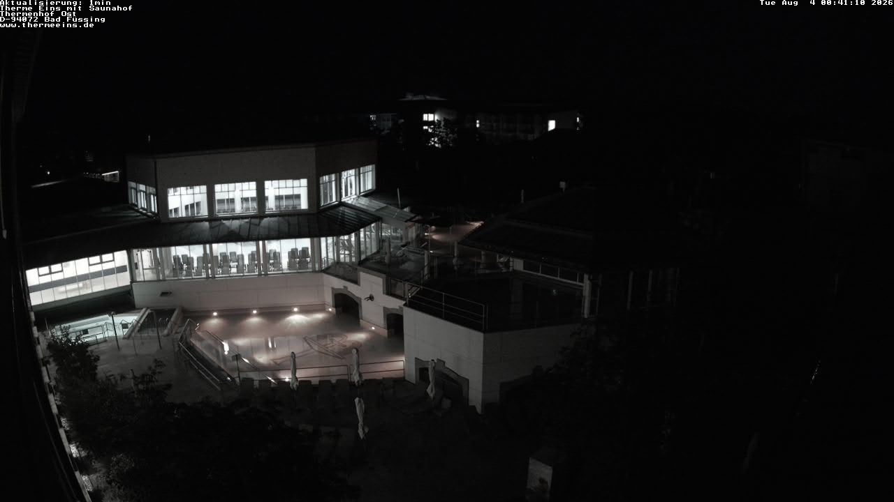 Archiv Foto Webcam Bad Füssing: Therme Eins - Thermenhof Ost