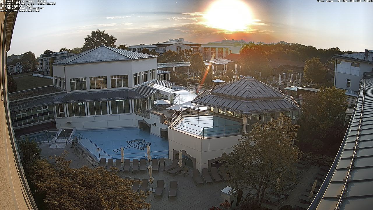 Archiv Foto Webcam Bad Füssing: Therme Eins - Thermenhof Ost