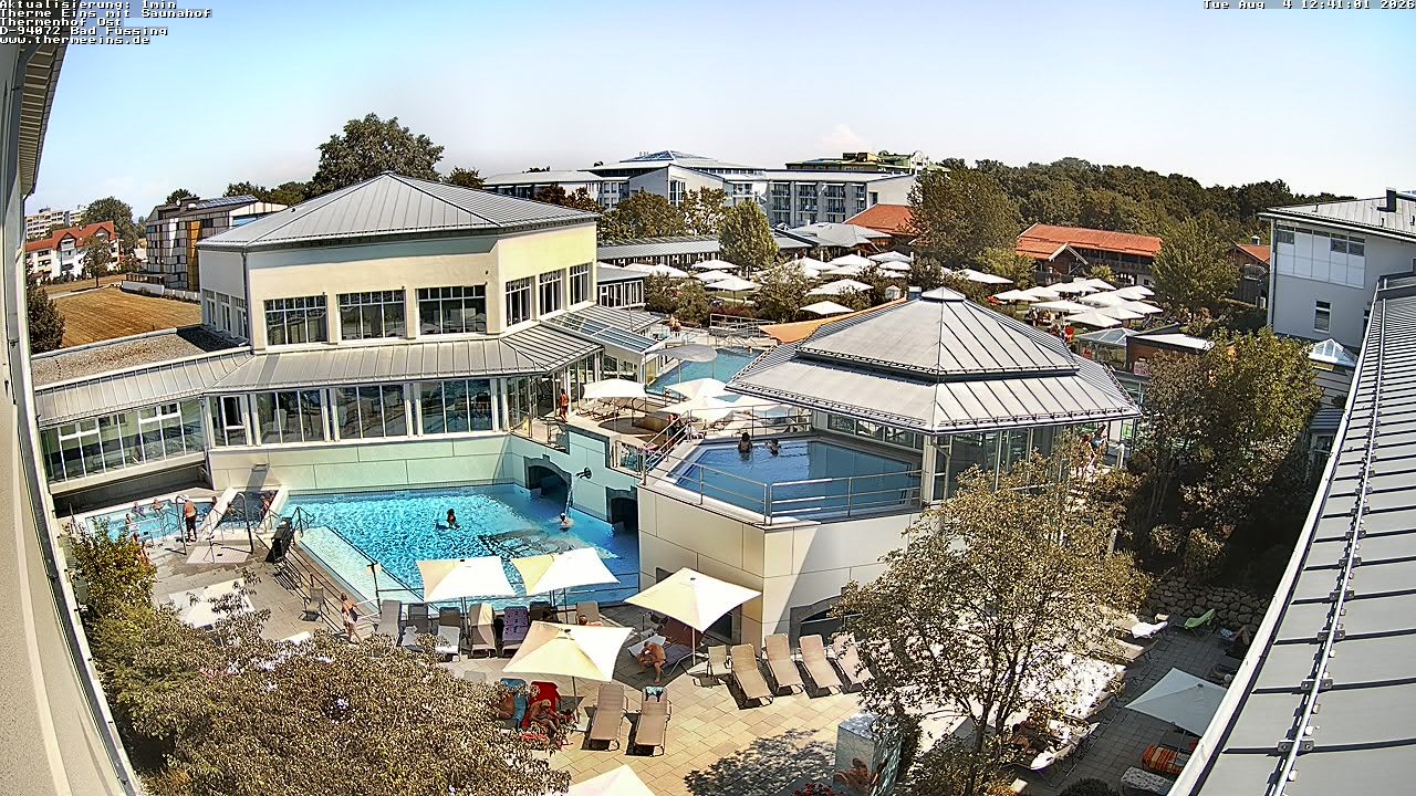 Archiv Foto Webcam Bad Füssing: Therme Eins - Thermenhof Ost